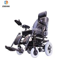 ZXOIHH Luxury Electric Wheelchair, Full Reclining Folding Old Scooter Electromagnetic Brake Thickening Seat Outdoor Pneumatic Tire