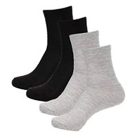 LONGDAY Men's Cushion Crew Socks 4-10 Pairs Athletic Running Socks Men Cotton Sport Wicking Work Men Socks Ankle Socks