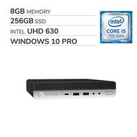 HP EliteDesk 800 G3 Mini Desktop 2019 Premium Computer, 4-Core Intel Core i5-7500 3.4GHz, 8GB RAM, 256GB SSD, Intel HD Graphics 630, Wi-Fi, Bluetooth, HDMI, VGA, RJ-45, Windows 10 Pro