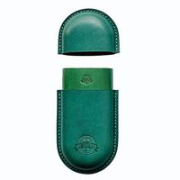 Humidors 2 Sticks Cigar Travel Light Cigar Portable Cigar Case Sealed Moisturizer Handmade (Color : Green, Size : 8174cm)