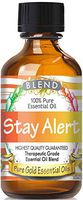 Pure Gold Stay Alert Blend Essential Oil, 100% Natural & Undiluted, 60ml
