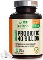 Probiotic 40 Billion CFU. Guaranteed Potency Until Expiration - 15x More Effective Patented Delay Release Lactobacillus Acidophilus - Made in USA - Digestive Support for Women & Men - 120 Capsules