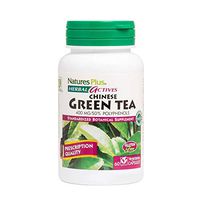NaturesPlus Herbal Actives Chinese Green Tea - 400 mg, 60 Vegan Capsules - Nutritional Support for Free-Radical Defense & Overall Well-Being - Vegetarian, Gluten-Free - 60 Servings