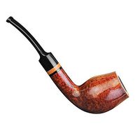 FULUSHOU Mediterranean Briar Wood Tobacco Pipe, Rose Tobacco Pipe, Best Gift for Men and Women