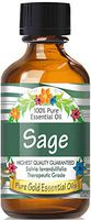 Pure Gold Sage Essential Oil, 100% Natural & Undiluted, 60ml