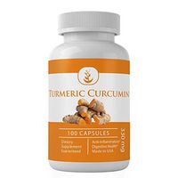 Turmeric (100 Capsules, 330 mg Serving) by Pure Organic Ingredients, Natural Anti-Inflammatory for Joint Pain, Arthritis, Heartburn, and More* (Packaging May Vary)