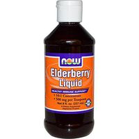 Elderberry Liquid, 8 oz by Now Foods (Pack of 4)