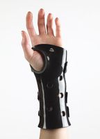 Corflex Poly Cast Wrist/Hand Orthosis (black) X- Large Left 9-10"