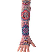 PINK CACTUS Gorgeous Phoenix Flower Sports Arm Sleeves With Thumb Holes Anti-uv Sun Protection Golf Driving Sports Arm Sun Sleeves Gloves For Women Men
