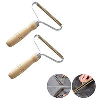 Portable Wood Lint Remover, Simple Sweater Defuzzer Clothes Fuzz Shaver Restores Your Clothes and Fabrics Lint Remover Hair Removal (2 Pack)