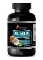 Fat Loss Burner - Extra Virgin - Coconut Oil 3000mg - Coconut Oil Extra Virgin - 1 Bottle 60 Softgels