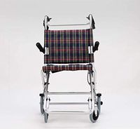 CHAIR Medical Rehab Chair, Wheelchair,Lightweight Folding Wheelchair Aluminum Wheelchair Transport Handle Net Carrying Cross-Border Travel Wheelchair with Handbrake,46,46