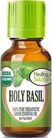 Organic Holy Basil Essential Oil (100% Pure - USDA Certified Organic) Best Therapeutic Grade Essential Oil - 30ml