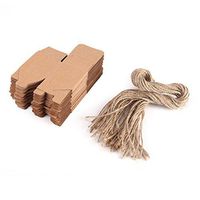 Zerone 50PCS Brown Kraft Paper Gift Box Favor Candy Chocolate Gift Party Supply Boxes for Wedding, Birthday Party, Baby Shower