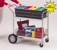 Charnstrom Medium Wire Basket Mail Office Cart (M106)