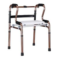 Walkers Aluminum Alloy Folding Auxiliary Bath Can Sit Elderly Disabled 3 Color 51cm46cm72cm MUMUJIN (Color : Brown)