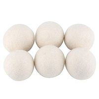 Funny Dryer Balls-6Pcs 6cm Natural Wool Dryer Balls Water Absorption Eliminates Static Laundry Drying Replacement