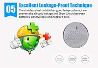 Leoie Doublepow 5 Pcs Button Cell Battery CR2025 CL2025 ECR2025 GPCR2025 BR2025 2025 KCR2025 Lithium Button Battery