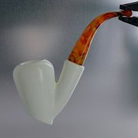 Meerschaum Smooth Sitter Tobacco Pipe by Paykoc M03524