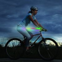 Nite Ize GripLit LED Bike Handlebar Grip Lights, Visibility + Safety Bike Light, 2 Pack, Disc-O Color-Changing LED
