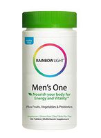 Rainbow Light® Men’s One Multivitamin, Supports Immune Health*, Clinically Proven Absorption of 6 Key Nutrients, Once-Daily High Potency Multivitamin, Non-GMO Vegetarian & Gluten Free, 150 Tablet