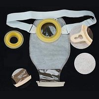 Colostomy Bags Two Pieces System Olostomy Bag with Belt and Clamps Opaque Color