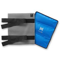 Node Fitness Hot and Cold Therapy Pack - 10" x 15" Reusable Gel Ice Compress with Cover and Strap