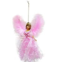 Dailyfun Mini Christmas Tree Artificial Pendant with Feather Wings for Christmas Decorations Xmas Tree Ornament