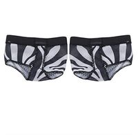 Firecolor Zebra Pattern Leopard Print Comfort Foot Thong Toe Undies Dance Paws Half Lyrical Forefoot Cover Belly Dance Footwear,Zebra Pattern,Size L