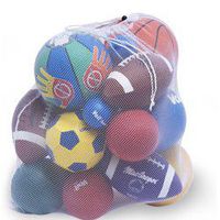 BSN Heavy-Duty Mesh Equipment Bag (White )