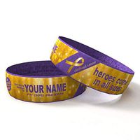 My Silicone Band Personalized Tags for Water Bottles (Purple, 3-Pack)