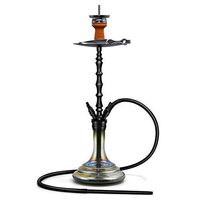 DarkWish Hookah Set 29''- 4 Silicone Hose Glass Hookah & Height Ajustable Hookah