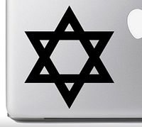 Religious Star Of David 5 - Black 5" Vinyl Decal Sticker Car Macbook Laptop