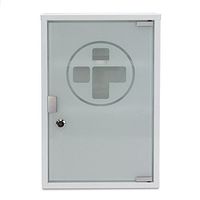 Reliance Medical 3095 Metal Wall First Aid - AED Cabinet, Metal/Glass