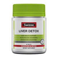 Swisse Ultiboost Liver Detox | Supports Liver Health & Function | Provides Relief for Indigestion & Bloating | Milk Thistle, Artichoke & Turmeric| 60 Tablets