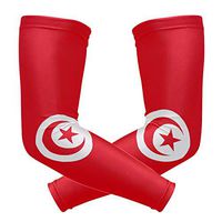 poeticcity Tunisia Flag 1 Pair Arm Sports Sleeves Cooling Warmer UV Protection