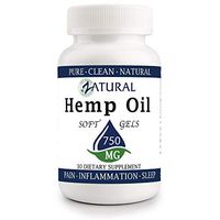 Hemp Oil Softgel 750mg: Hemp Seed Oil for Relief from Pain, Stress, Anxiety, and More - Natural Anti-Inflammatory - High in Omegas (30 Softgel 750mg)