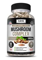 Kaya Naturals Premium Mushroom Complex Potent 1995mg Per Serving 90 Veggie Capsules Aids Mental Clarity Supports Immune System, Wellness & Vitality (90)
