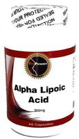 Alpha Lipoic Acid # - 60 Capsules 500 mg Antioxidant Aid in Glucose Regulation