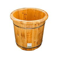 Foot Tub，Household Foot Bath Barrel，Solid Wood Foot Soaking Barrel， Double Ear Barrel Wooden Foot Bath Barrel，Thickened Footbath