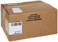 Webster B40 LLDPE Classic 2 Ply Waste Can Liner, 0.65 Mil, Flat Seal, 39" x 33", in Individually Folded Dispensing Bag, Brown / Black (Pack of 250)