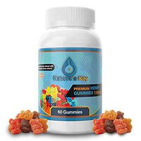 Premium Hemp Gummies 1200mg- 60 ct.- 20mg Per Gummy- Organic Hemp Extract Infused - Relaxing, Pain Relief, Stress & Anxiety Relief - Sleep Better- by Nature's Key