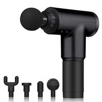 AN-FLY Professional Muscle Massage Gun, Powerful Handheld Deep Tissue Massager for Athletes Deep Relaxation, Percussion Neck Back Muscle with 6 Adjustable Speed Levels and 4 Massage Heads (Black)