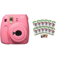 Fujifilm Instax Mini 9 Instant Camera Flamingo Pink w/ Fujifilm 120 Film Pack