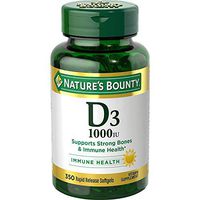 Nature's Bounty Bounty D-1000 IU Dietary Supplement Rapid Release Liquid Softgels 350 ea (Pack of 3)