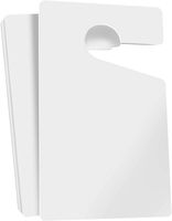 Parking Permit Hang Tags Blank White DIY Passes - 3x5" (10-Pack) Rearview Mirror Hanging Blank Pass for Employees Tenants Businesses Offices Car Lots and More