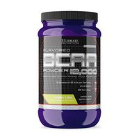 Ultimate Nutrition Flavored BCAA Powder - Caffeine Free with 3g Leucine 1.5g Valine 1.5g Isoleucine - Post Workout Amino Acid Supplement, Lemon Lime, 60 Servings
