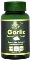 Herbo Natural Ayurvedic Garlic/Lahsuna (Allium sativum) Extract 500Mg 60 Veg Capsules, GMP Certified (Pack of 1)