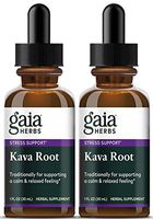 Gaia Herbs Kava Kava Root, 1-Ounce Bottle (Pack of 2)