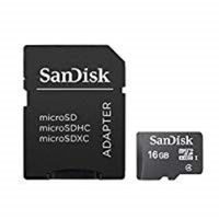 SanDisk SDSDQM-016G-B35A 16 GB Class 4 MicroSDHC Memory Card with SD Adapter